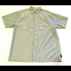 Ron Jon Men’s Light Blue Button Down Shirt, Large